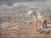 Max Liebermann Boys Bathing Spain oil painting artist